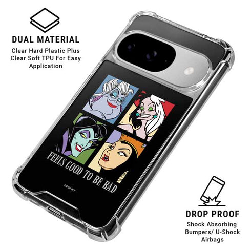Disney Villains Characters Feels Good To Be Bad Google Pixel 10 Clear Case